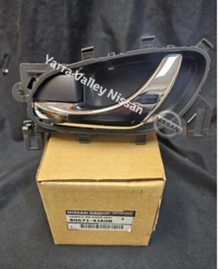 GENUINE NISSAN NAVARA NP300 CHROME INNER DOOR HANDLE 80671 4JA0B - Picture 1 of 1