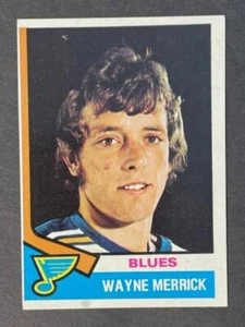 VINTAGE 1974 Topps Hockey WAYNE MERRICK # 66 - NM-MT - Picture 1 of 2