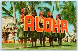 POSTAL Espectáculo de Hula Aloha Kodak en Waikiki Photographer's Delight Hawaii - Imagen 1 de 2
