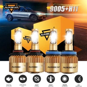 For Dodge Ram 1500 2500 3500 2009-2018 AUXBEAM LED Headlight Bulbs 6500K White - Picture 1 of 12