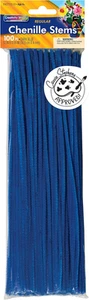 Chenille Stems/Pipe Cleaners 12 Inch X 4Mm 100-Piece, Dark Blue - Picture 1 of 6