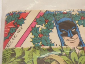 NEW Vtg CLEO Wrap Batman & Robin Novelty Xmas Wrapping Paper 4 Designs Puppies - Picture 1 of 10