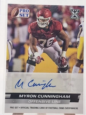 2022 Pro Set Draft #PSA-MC2 Myron Cunningham Autographs - Image 1 of 2