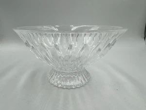 Mikasa Slovenia Meridian Clear Crystal Round Shape Footed Bowl - Picture 1 of 9