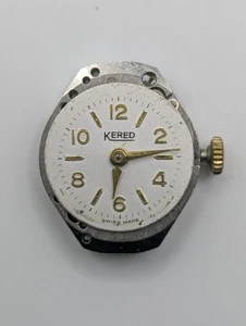 Kered FEF 371 Manual Wind Watch Movement 15 Jewels Swiss PARTS REPAIRS 17.6mm - Picture 1 of 12