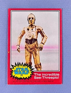 1977 Topps Star Wars Red Series 2 - The incredible See-Threepio! #71 - Picture 1 of 2