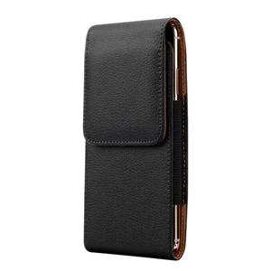 PU Leather Case Rectangle Belt Clip Bag for Phone/Samsung/Huawei/Xiaomi - Picture 1 of 12
