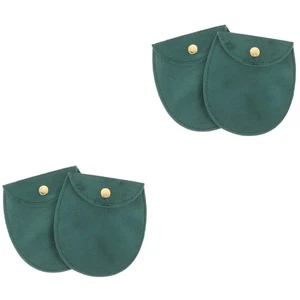 2 Pieces Velvet Bag Travel Single Watch Pouch Portable Storage Case Pocket - Picture 1 of 12