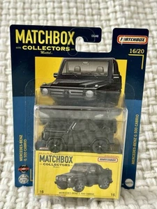 NEW 2022 MATTEL MATCHBOX COLLECTORS 16/20 BLACK MERCEDES-BENZ G 500 CABRIO - Picture 1 of 4