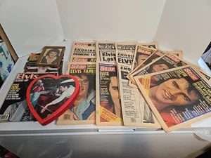 Elvis Lot, The Star, National Enquirer, Midnight Globe, Elvis Death Memorabilia - Picture 1 of 14