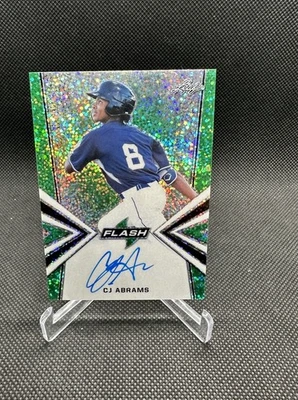 2019 Leaf Flash - C.J. Abrams #BA-CJA Green /15 (AU, RC) - Image 1 of 2