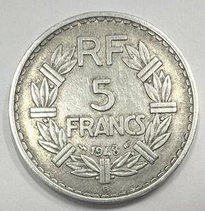 Pièce 5 Francs 1948 B France 🇫🇷 Alu Bonne Cote REF82651 - Picture 1 of 2