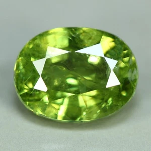 4,48 quilates_piedra preciosa rara única_granate verde grueso 100 % natural sin calentar - Imagen 1 de 3