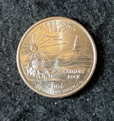 2006 P Nebraska Quarter Free Shipping - Image 1 of 2