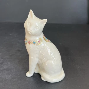 Figura de gato Lenox China 1994 colección joyas hecha en EE. UU. - Imagen 1 de 9