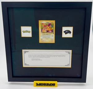 Pokemon Framed Birthday Pikachu with WOTC Award Letter - Picture 1 of 3