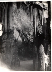 Stalactite Cavern Holiday 1900 - 1950s Rare Vintage Photo Small Size 11x8cm - Picture 1 of 1