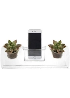Syndicate Home & Garden Plant Amp 3.75" H x 4" W Glass Stylish Accent Planter - Image 1 of 4