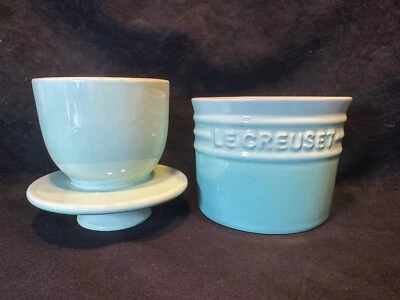 Vajilla campana mantequilla gres fresco Le Creuset menta con etiqueta original Foto 1 de 4