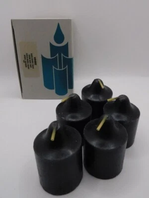PartyLite Black Cherry 5 Black Votive Candles V0682 in Original Box - RETIRED  - Photo 1/4