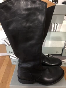 Fiorentini + Baker Ester Black Zip Boots Size 35 US 5 New In Box $540 - Picture 1 of 7
