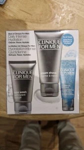 Clinique For Men Cleanse Shave Hydrate Gift Set Sealed BNIB - Picture 1 of 5