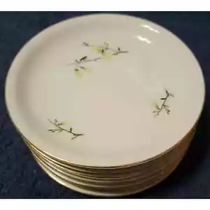 Vintage 7 Lot KAHLA GERMANY 6” Gold Trimmed Plates Floral Patterned Dinnerware - Picture 1 of 5