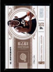 AL JEFFERSON 2010/11 NATIONAL TREASURES CENTURY SILVER #/10 AG8870 - Picture 1 of 1