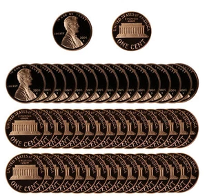 2004 Gem Proof Lincoln Memorial Cent Roll - 50 US Coins - Picture 1 of 7