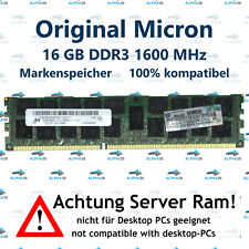16 GB Rdimm ECC DDR3-1600 Supermicro 6027TR-H71QRF Server RAM