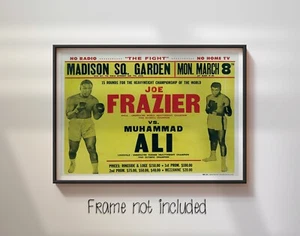 Muhammad Ali Frazier I Repro Fight - hochwertiges Poster - Bild 1 von 4