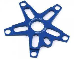 MCS BMX V2 5 BOLT ALLOY SPINDER 110 ALLOY BLUE - Picture 1 of 1