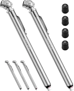 Pencil Tire Pressure Gauge 2 Pack (10-75PSI, ±2% Span), Air Pressure Gauge for T - Picture 1 of 12
