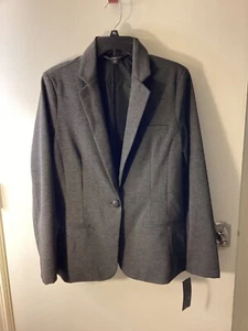 NWT Mossimo Women’s Charcoal One Button Blazer Jacket Size X-Large - Picture 1 of 3