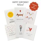 KEITCARDS Geburtstagskarten, handgezeichnete Postkarten, 6er Set