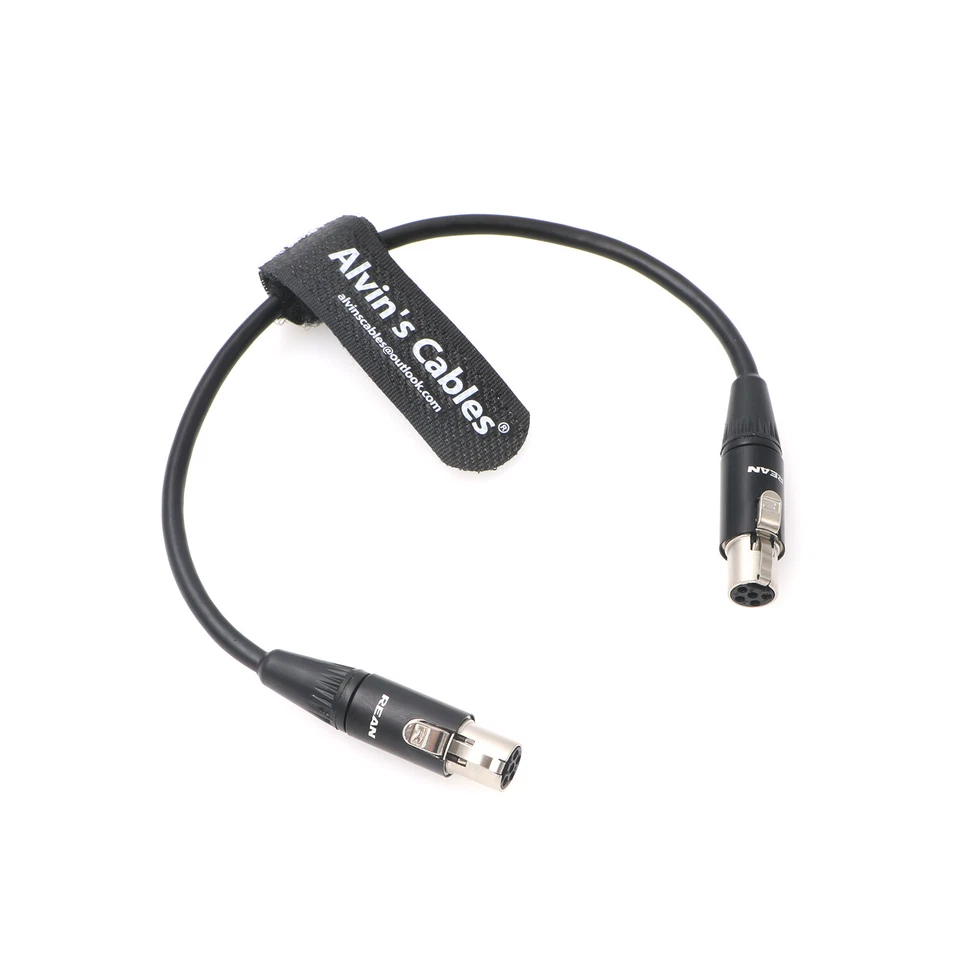 Ta5f to Mini XLR 5 Pin Female Audio Cable for Zaxcom Nova Mixer to Lectroso UHF  - Image 1 of 4