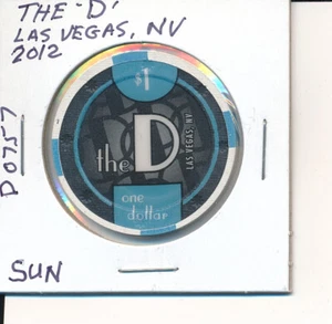 CASINO CHIP - THE 'D' LAS VEGAS NEV 2012 SUN #D0757 BEL CHIP L@@K! - Foto 1 di 2