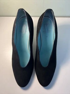 Thierry Rabotin Black Suede High Heel Pumps/Shoes Size 38/7.5 see pics - Picture 1 of 19