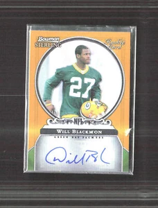 2006 Bowman Sterling #BS-WB Will Blackmon Gold Rookie Autographs #/900 - Picture 1 of 2
