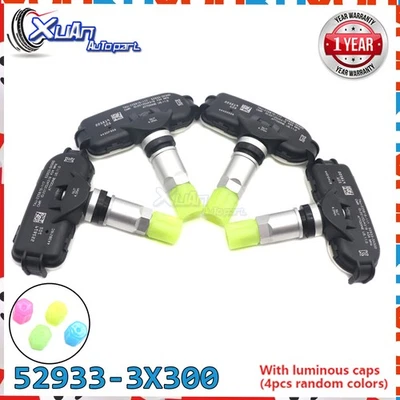 Nuevo para Hyundai Elantra 2010-2014 4x TPMS SENSOR DE PRESIÓN DE NEUMÁTICOS 52933-3X300  Foto 1 de 4