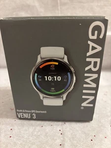 Reloj Inteligente Garmin Venu 3 Saludable y Fitness GPS - Piedra Blanca y Pasivada - Imagen 1 de 5