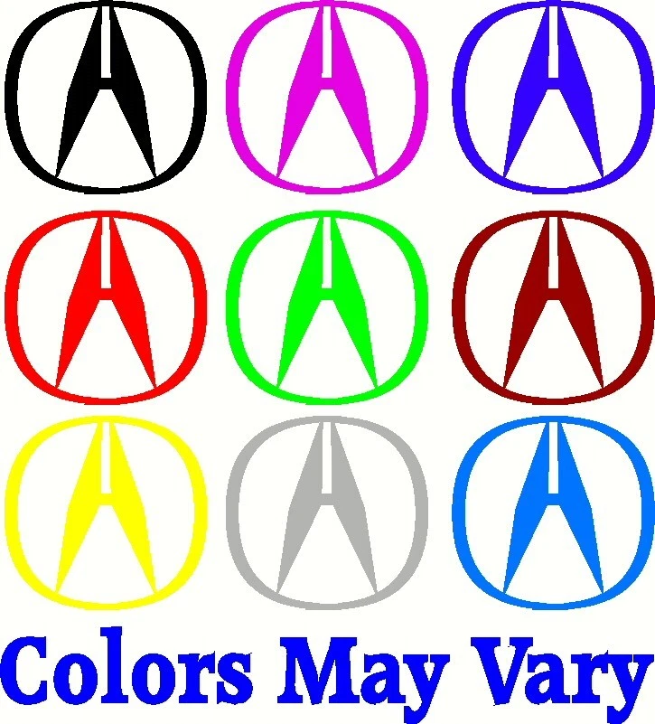 (6) Виниловая наклейка с логотипом автомобиля Acura для окна TypeR RSX TSX TL NSX TYPE S - Изображение 1 из 3