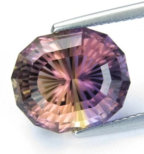9.42Cts Splendid Natural Ametrine 13X11.2mm Oval Precision Cut Loose Gemstone - Picture 1 of 7