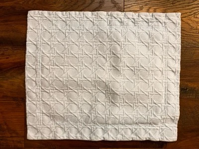 Будуарная подушка Sferra Marcus Cane Matelasse синяя - Изображение 1 из 4