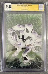 Spider-Man: Facsimile Edition #1 - Virgin Reverse Neg Signed Crain-CGC 9.8 COA - Picture 1 of 14