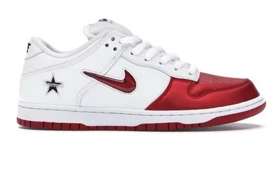 Размер 8 - совершенно новый Supreme x Nike Dunk SB низкий Varsity красный 100% подлинный - Изображение 1 из 4