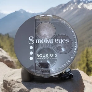 Sombra de ojos Bourjois Smoky Eyes Trio 02 Gris Lila 4,5 g descontinuada *Nueva* - Imagen 1 de 2