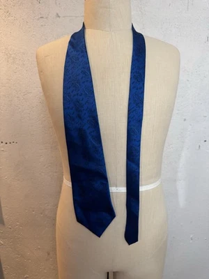 Corbata Giorgio Armani Corbata Azul Seda Estampado Dragón Italia Hecha a Mano Foto 1 de 4