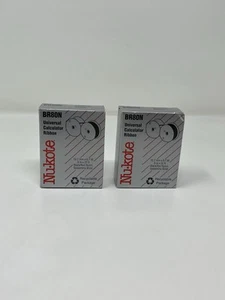 Cinta calculadora universal NuKote BR80N - negra y roja - 0,5 pulgadas x 22 pies - Juego 2 - Imagen 1 de 11