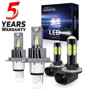 For Chevrolet Aveo5 2007-2008 4x LED Headlight Bulbs + Fog Lights Conversion - Picture 1 of 16